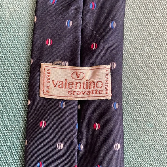 Valentino Silk Neck Tie - Picture 5 of 7